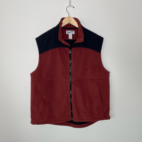 Duluth Trading Company Men's Shoreman's Fleece Gridlock Vest workwear camping - Picture 2 of 15